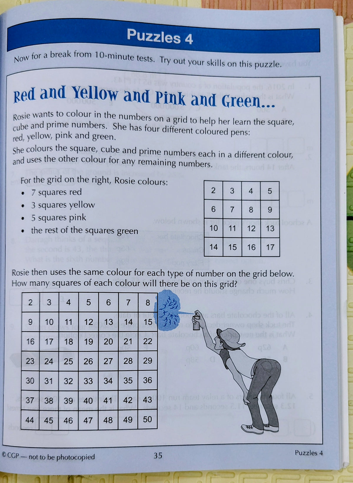 11+ Maths Word Problems for the CEM Test by CGP | Study Guide