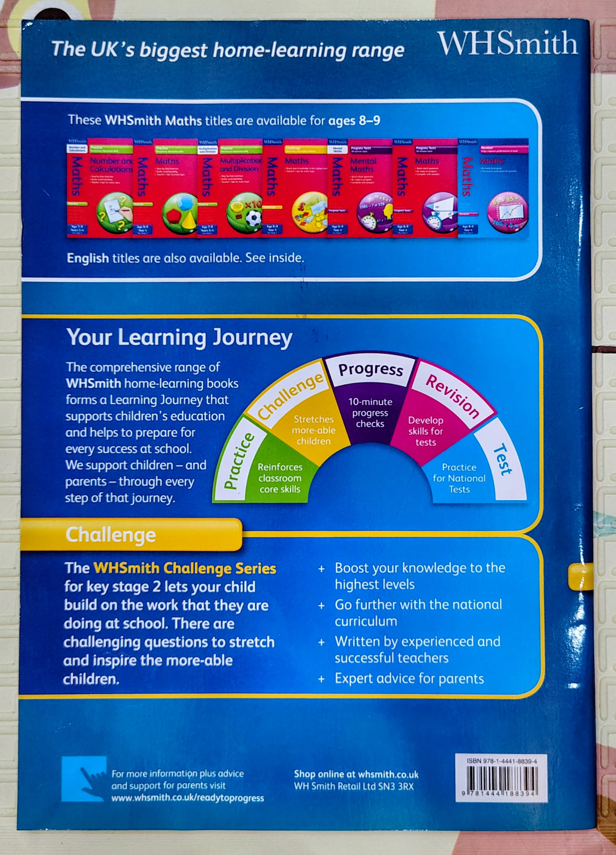 Maths Challenge Age 8-9 Year 4 by WHSmith | Educational