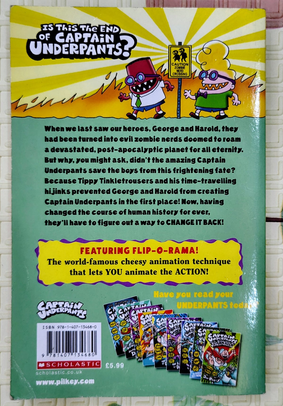 Captain Underpants and the Revolting Revenge of the Radioactive Robo-Boxers by Dav Pilkey | Scholastic| Tenth Novel
