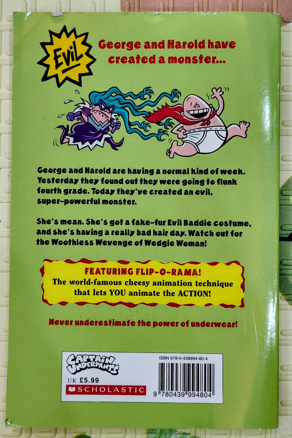 Captain Underpants and the Wrath of the Wicked Wedgie Woman by Dav Pilkey | Scholastic | Fifth Novel