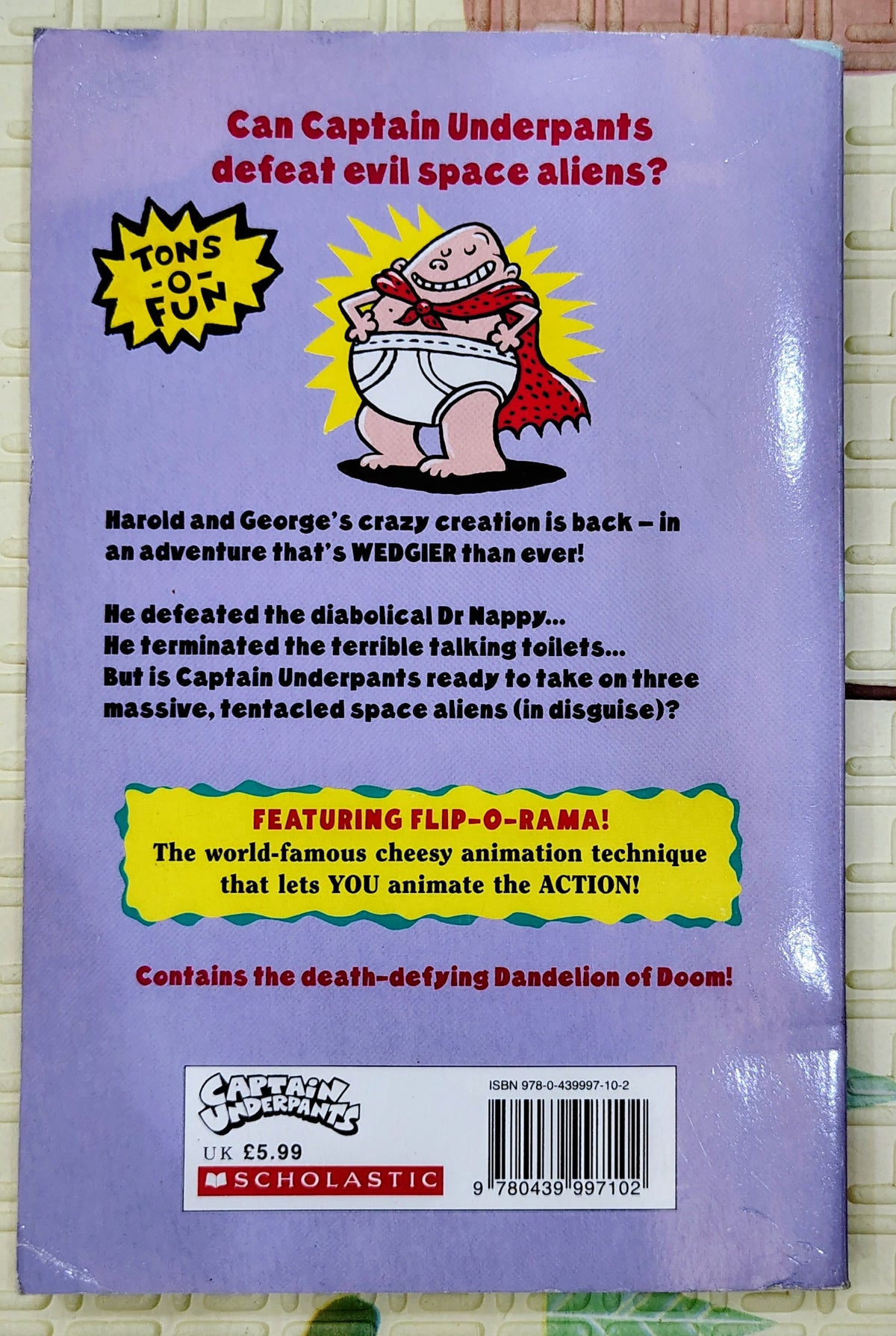 Captain Underpants and the Invasion of the Incredibly Naughty Cafeteria Ladies from Outer Space by Dav Pilkey | Scholastic | Third Novel