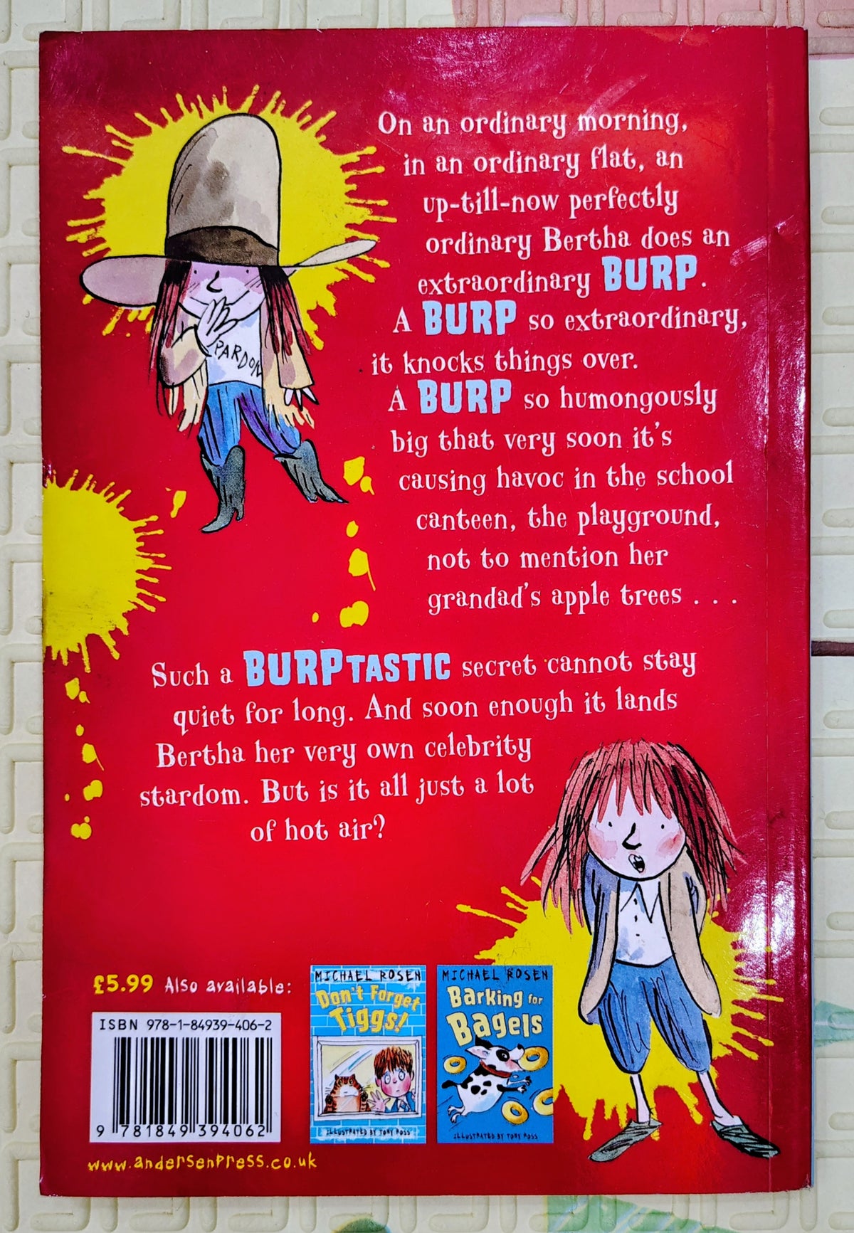 Burping Bertha by Michael Rosen and Tony Ross | Humor