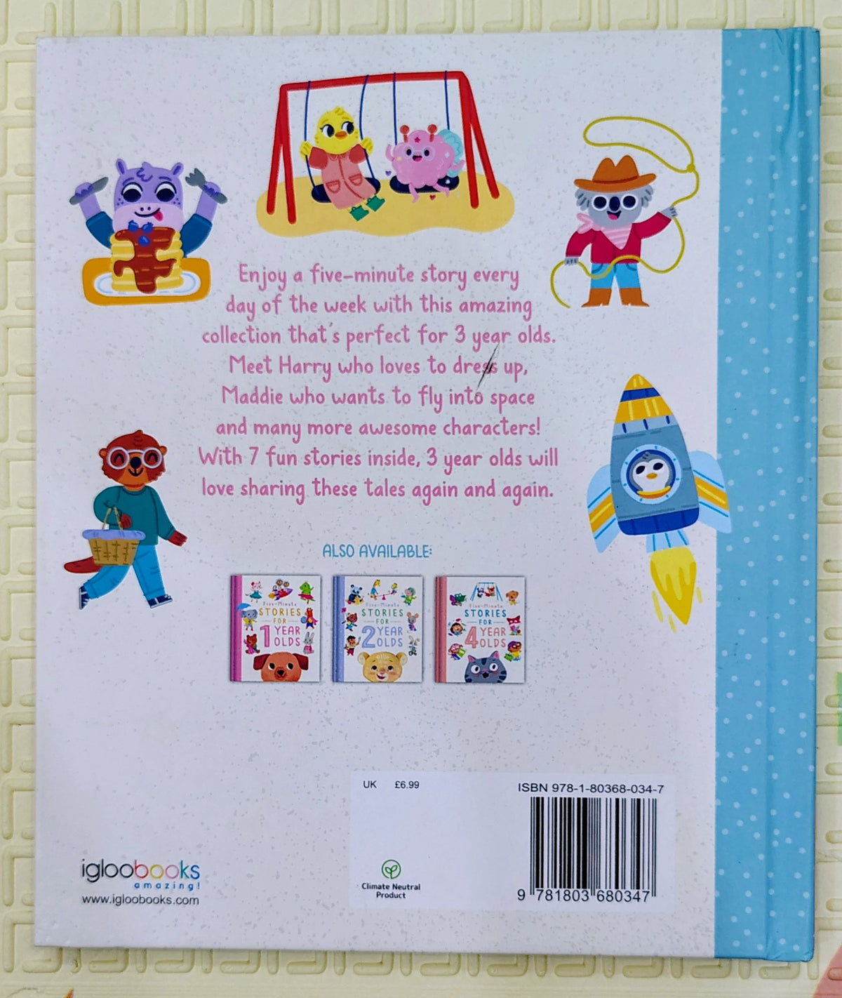 Five-Minute Stories for 3 Year Olds | Igloo Books | Seven stories