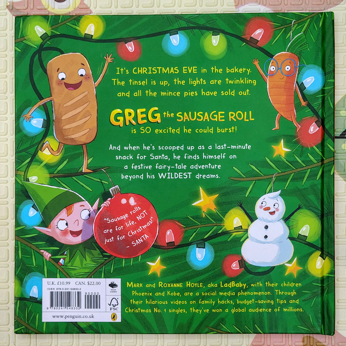 Greg the Sausage Roll: Santa's Little Helper by Mark and Roxanne Hoyle | Penguin