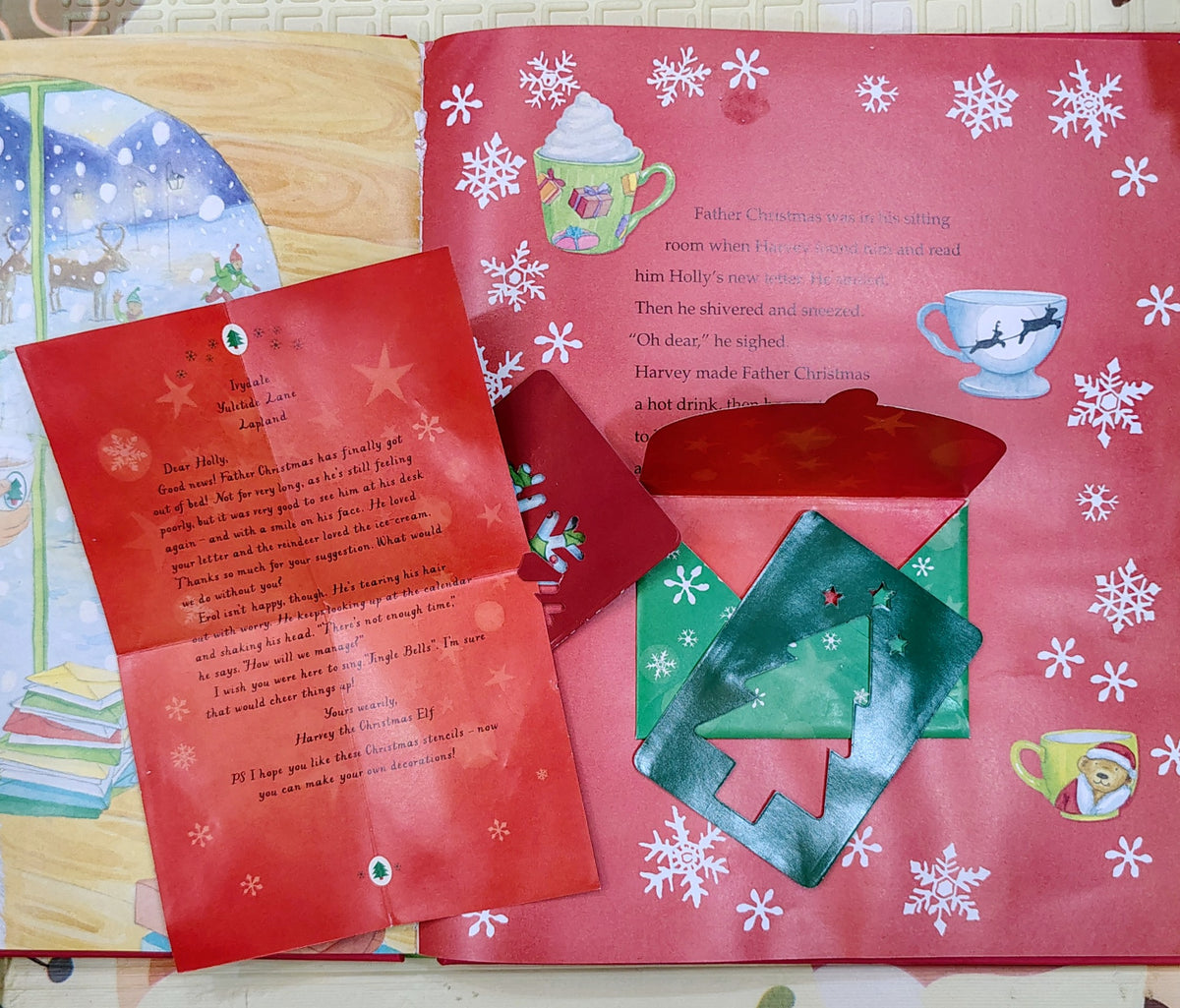 Dear Father Christmas Get Well Soon by Alan Durant | Pop up Book
