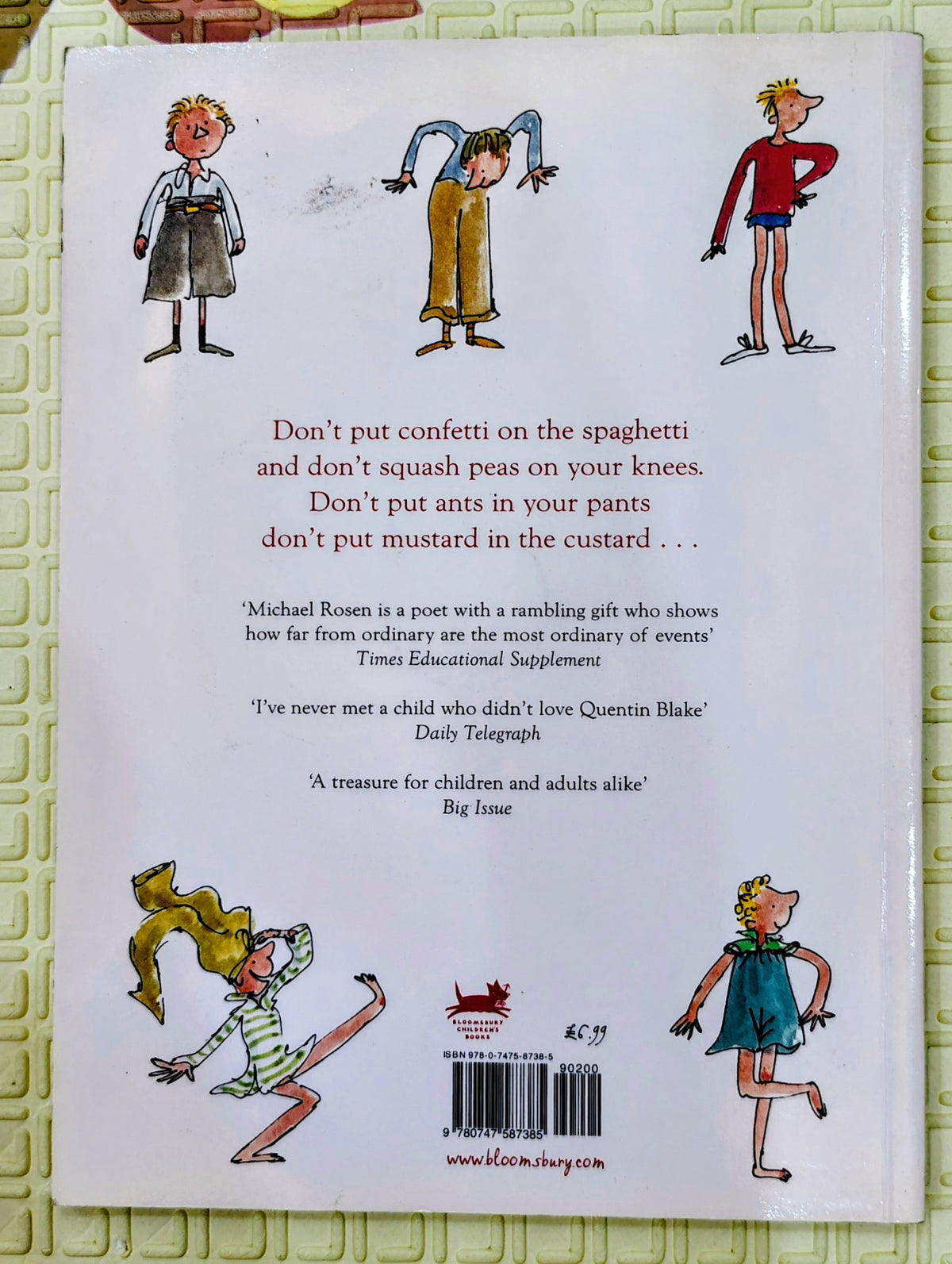 Mustard, Custard, Grumble Belly and Gravy by Michael Rosen | Bloomsbury Poetry