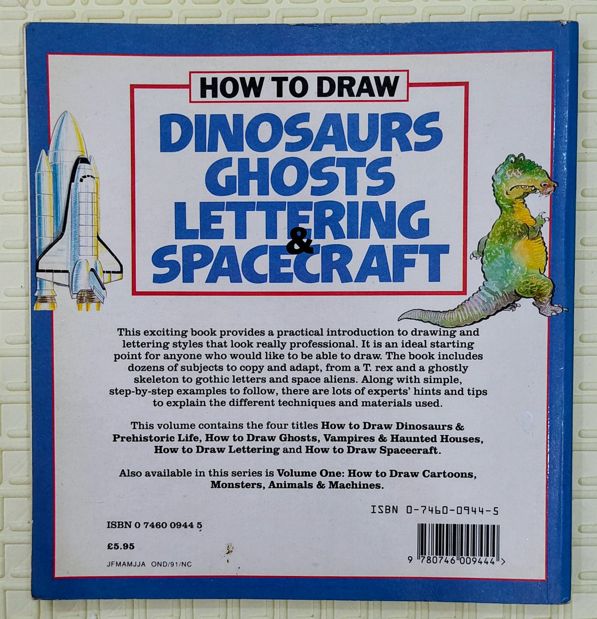 How to Draw Volume Two by Usborne Publishing | Dinosaurs, Ghosts , Spacecraft