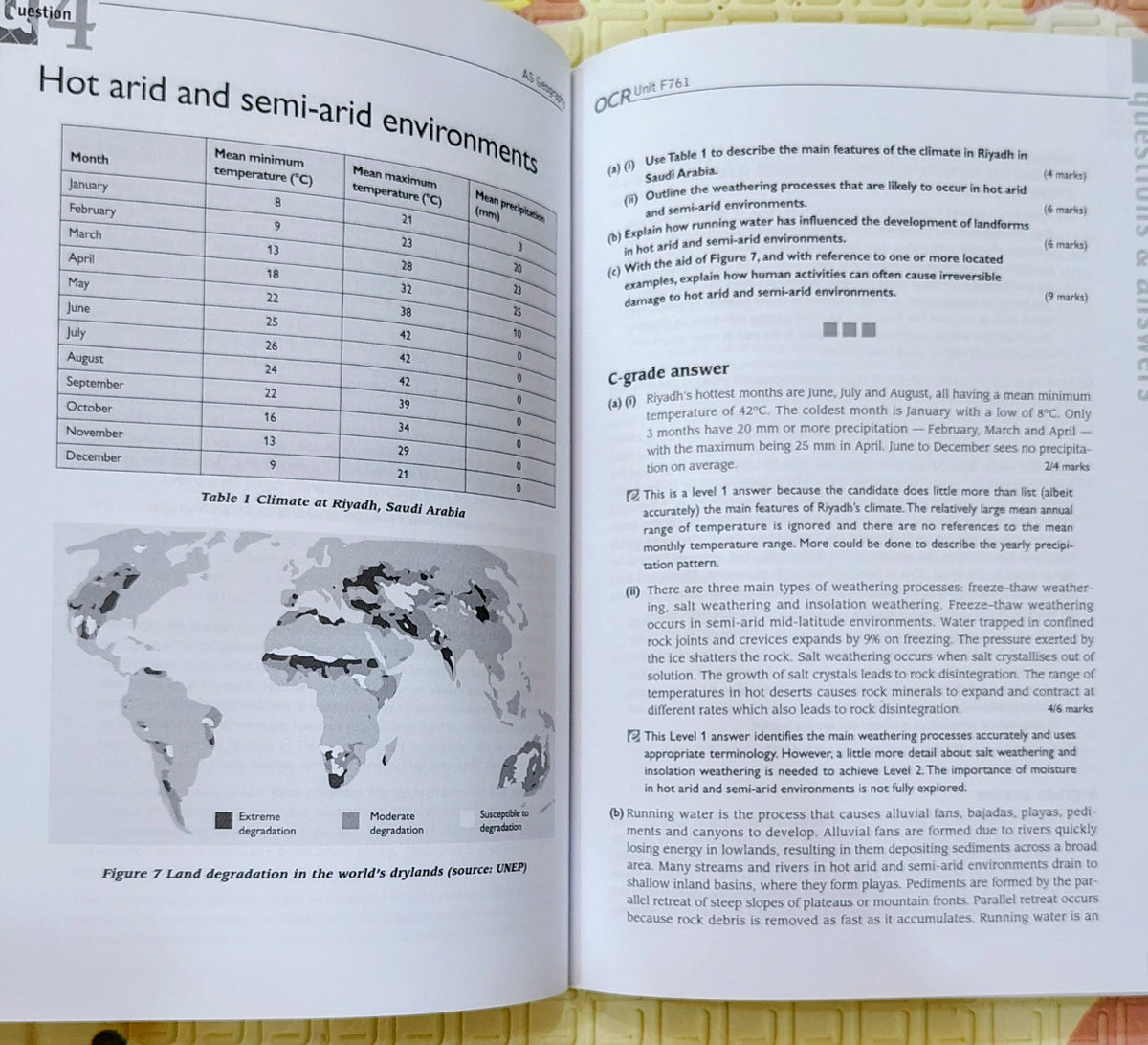 OCR AS Geography: Managing Physical Environments by Philip Allan | Revision