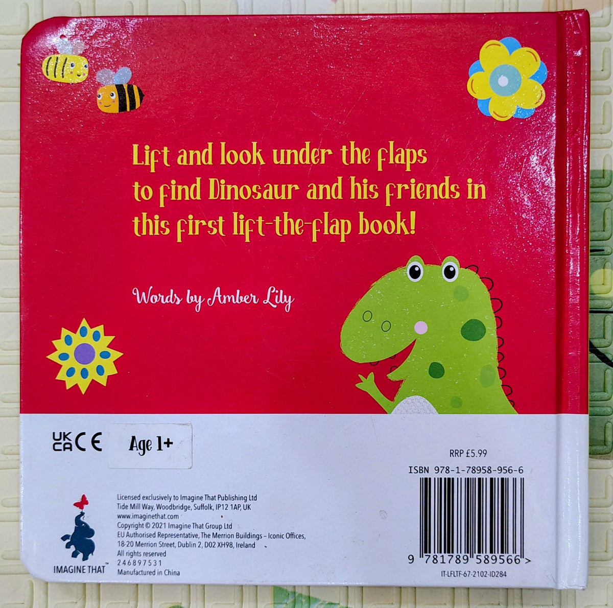 Let's Find Dinosaur by Amber Lily | Lift the Flap Board Book