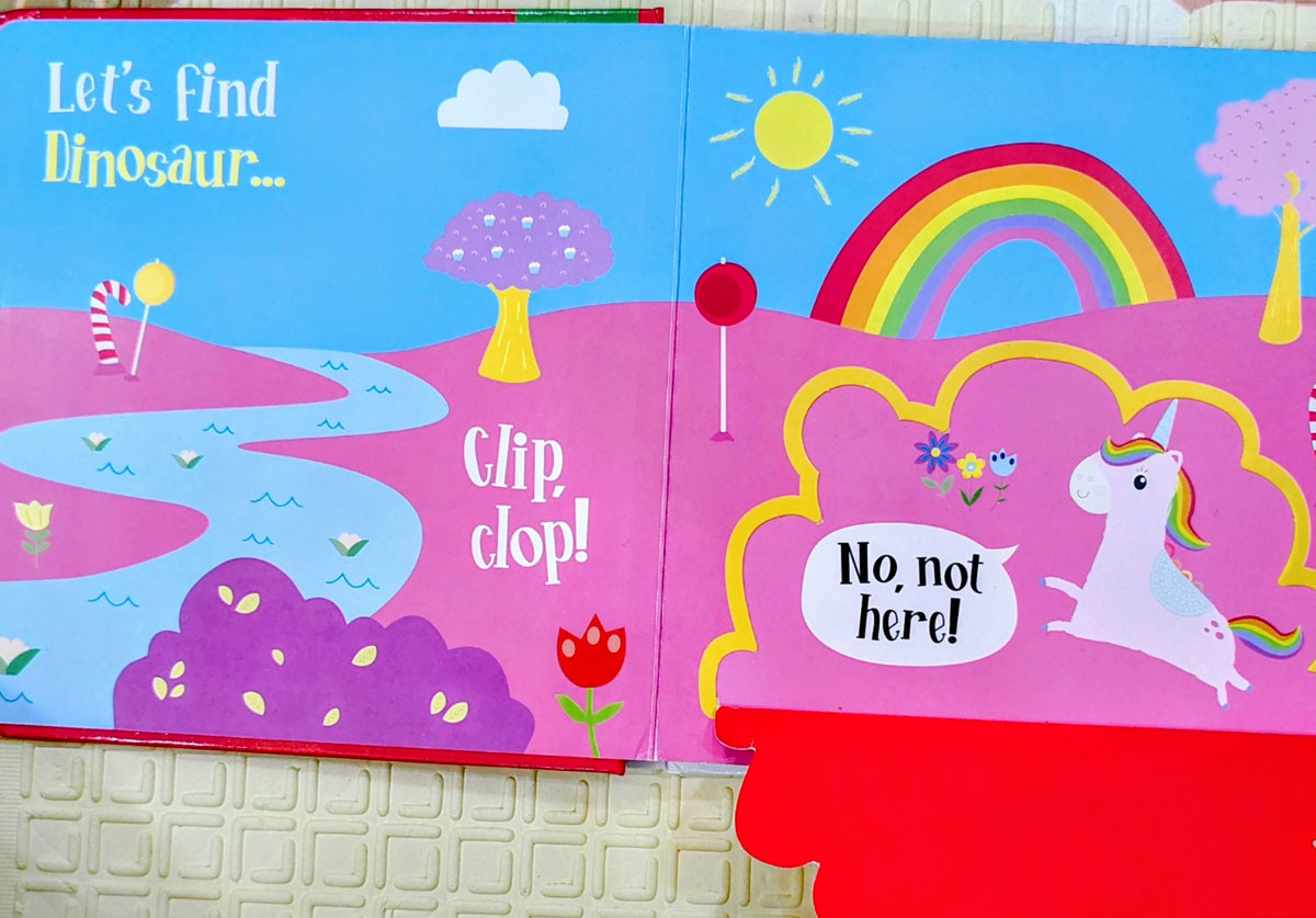 Let's Find Dinosaur by Amber Lily | Lift the Flap Board Book