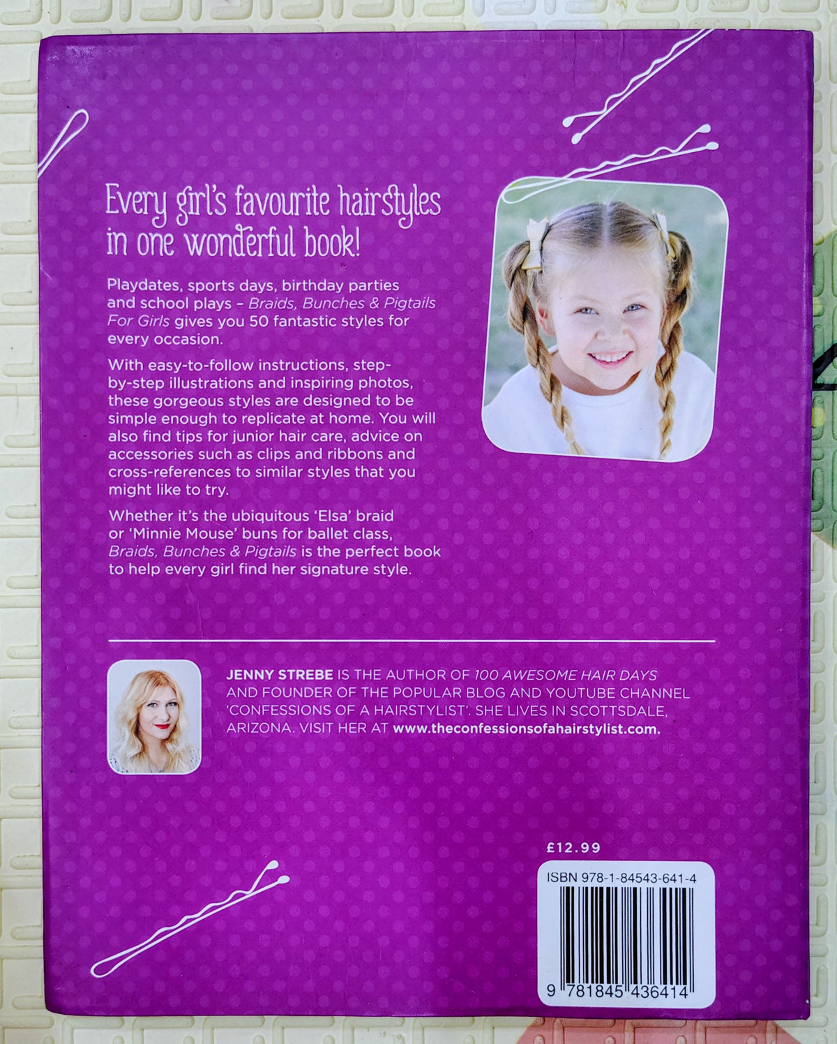 Braids, Bunches & Pigtails for Girls by Jenny Strebe | Activity Book
