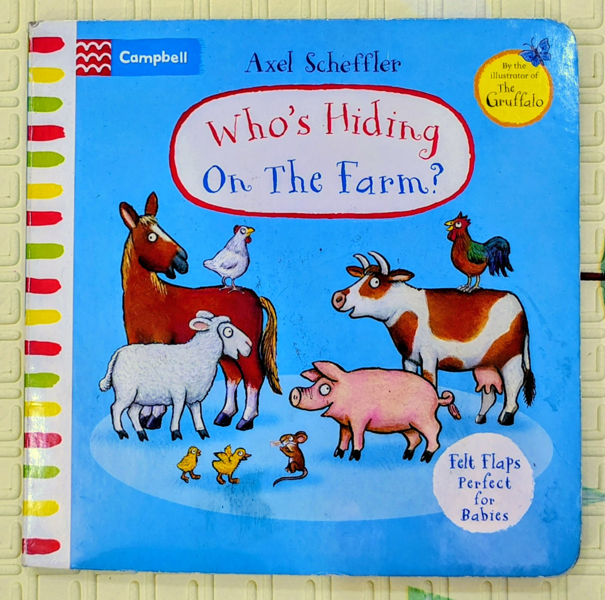 Who's Hiding On The Farm? by Axel Scheffler | Campbell Mini Books