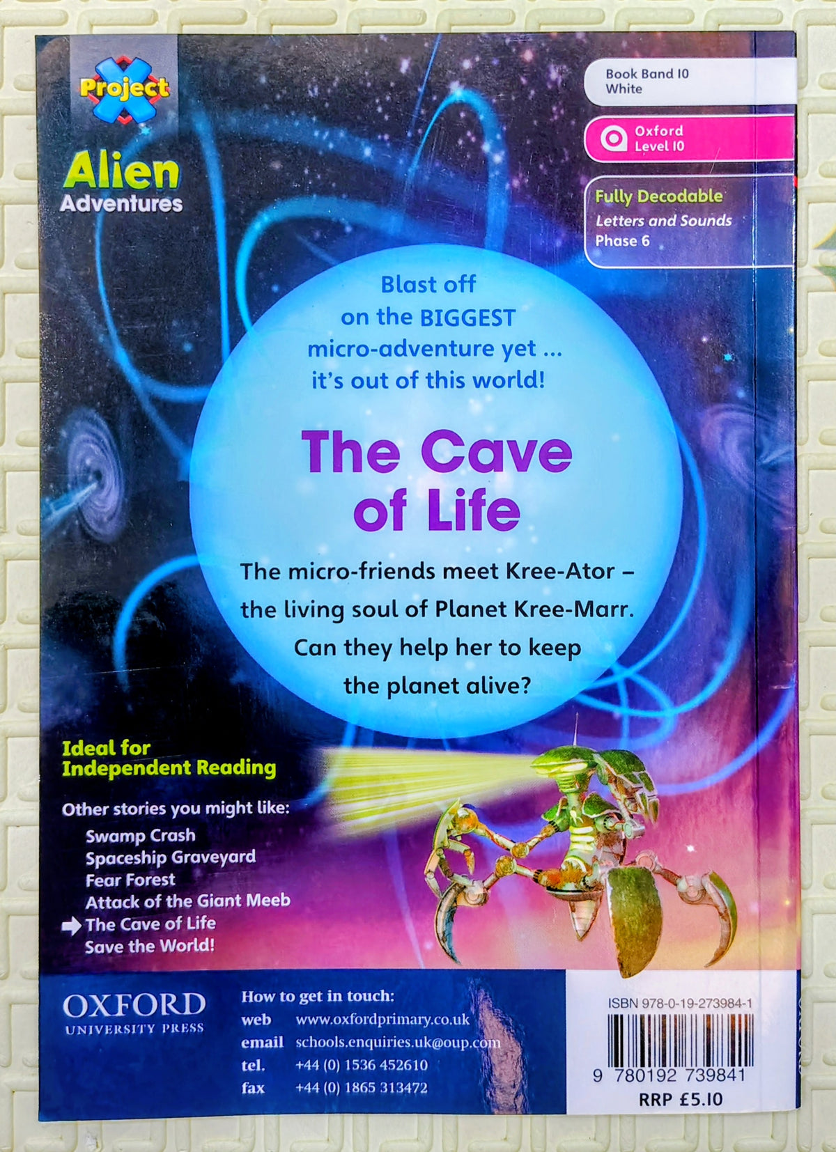 The Cave of Life by Steve Cole | Oxford Level 10 | Alien Adventure
