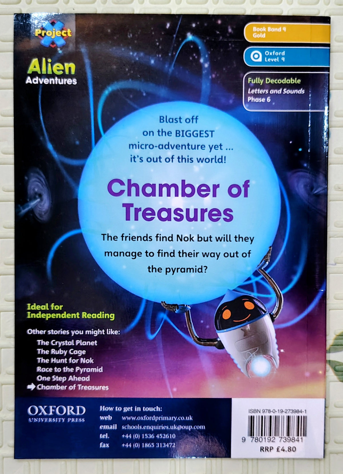 Chamber of Treasures by Karen Ball | Oxford Level 9| Alien Adventure