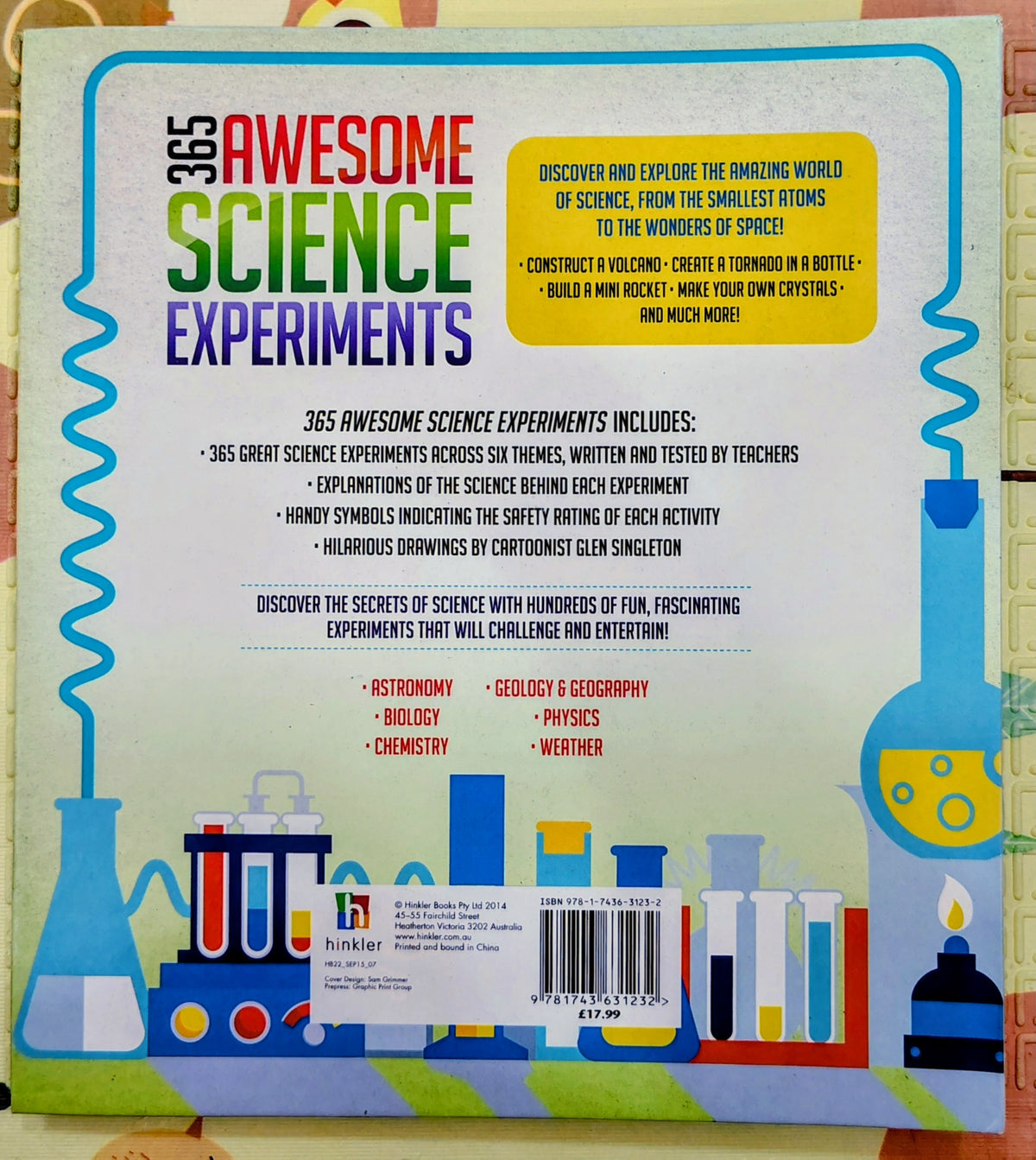 365 Awesome Science Experiments by Hinkler | International Bestseller