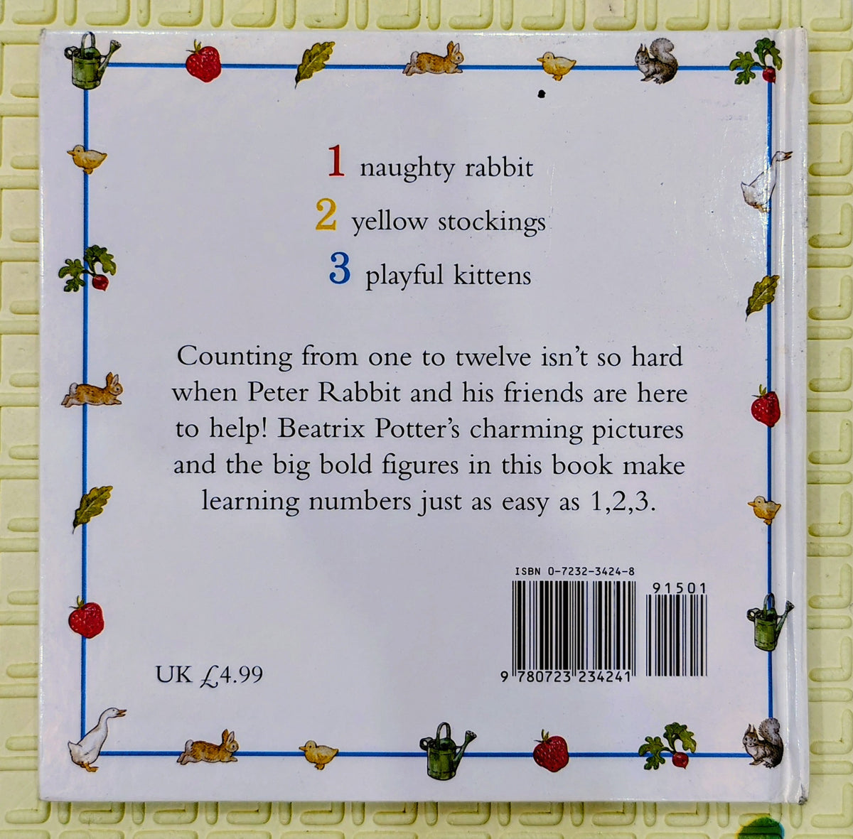 Peter Rabbit's 1 2 3 by Beatrix Potter | F. Warne & Co | Counting