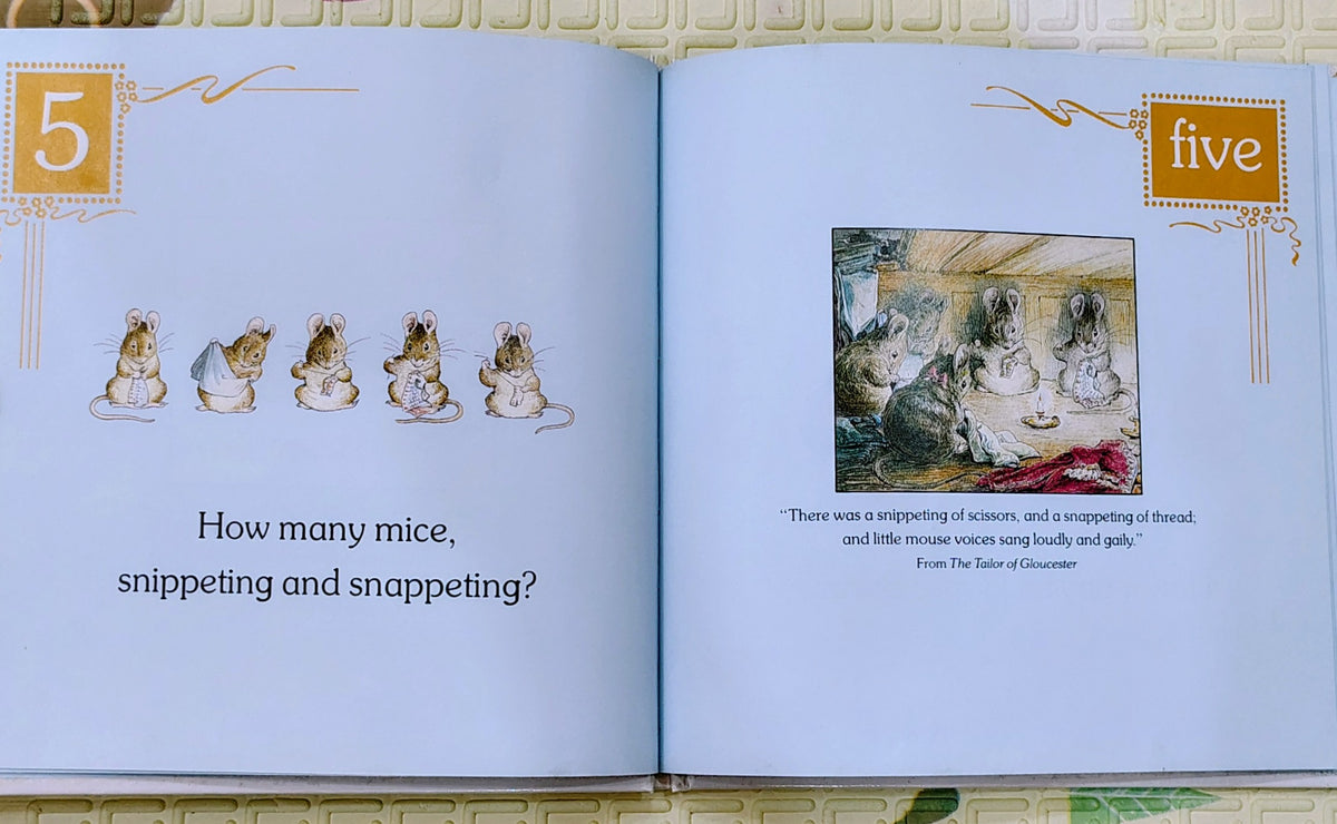 Peter Rabbit's 1 2 3 by Beatrix Potter | F. Warne & Co | Counting