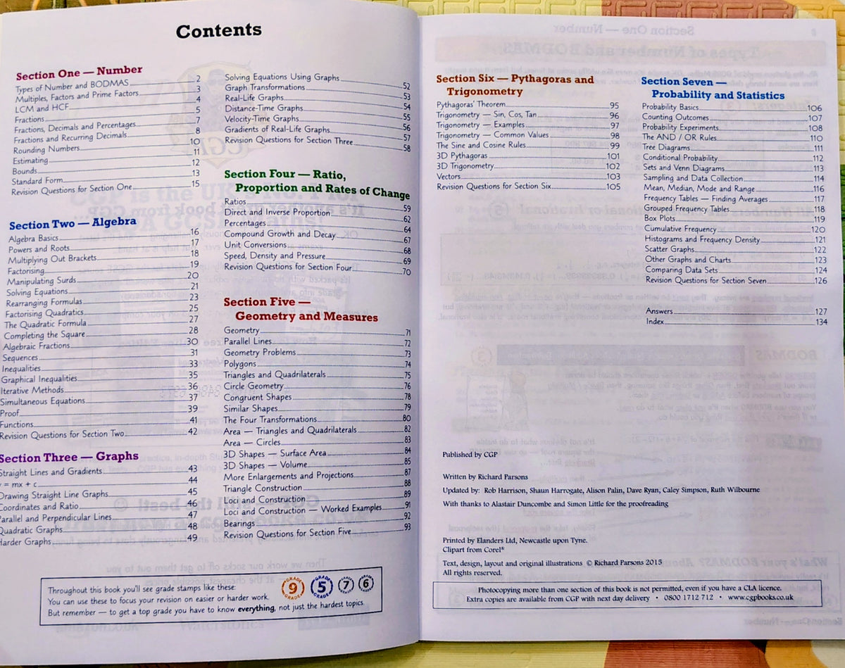 GCSE AQA Mathematics Higher Level by CGP 9-1 Grade | Study Guide