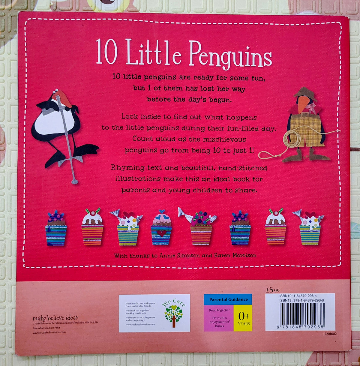 10 Little Penguins by Kate Toms | Counting Book | Make Believe Ideas