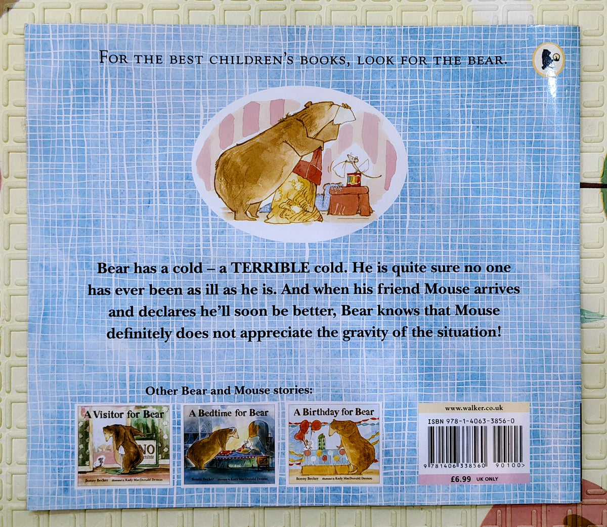 The Sniffles for Bear by Bonny Becker | Walker