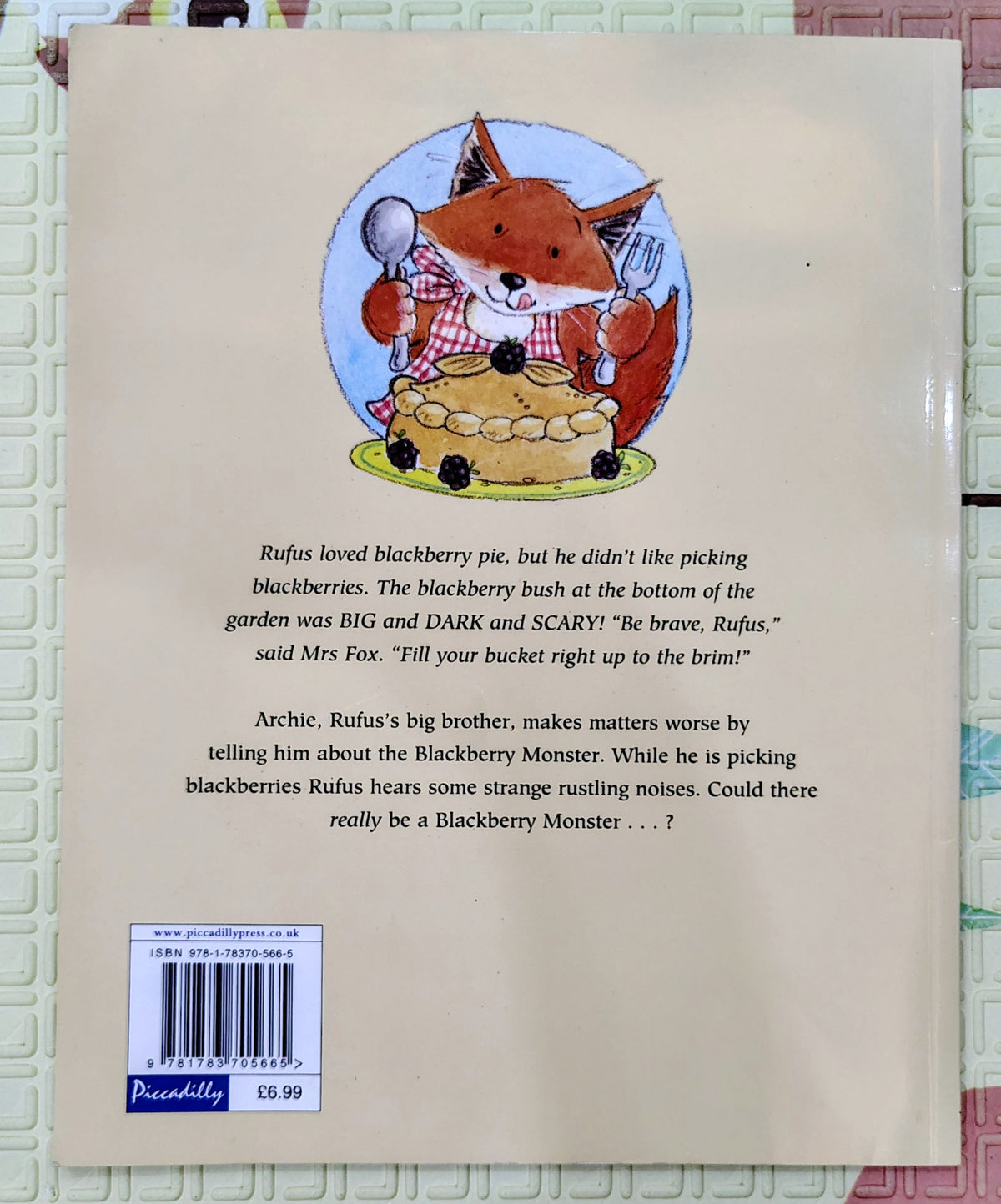 Rufus and the Blackberry Monster by Lisa Stubbs | Piccadilly