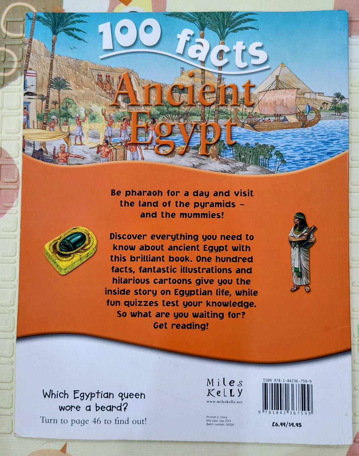 100 Facts Ancient Egypt by Miles Kelly | Projects, Fun Facts
