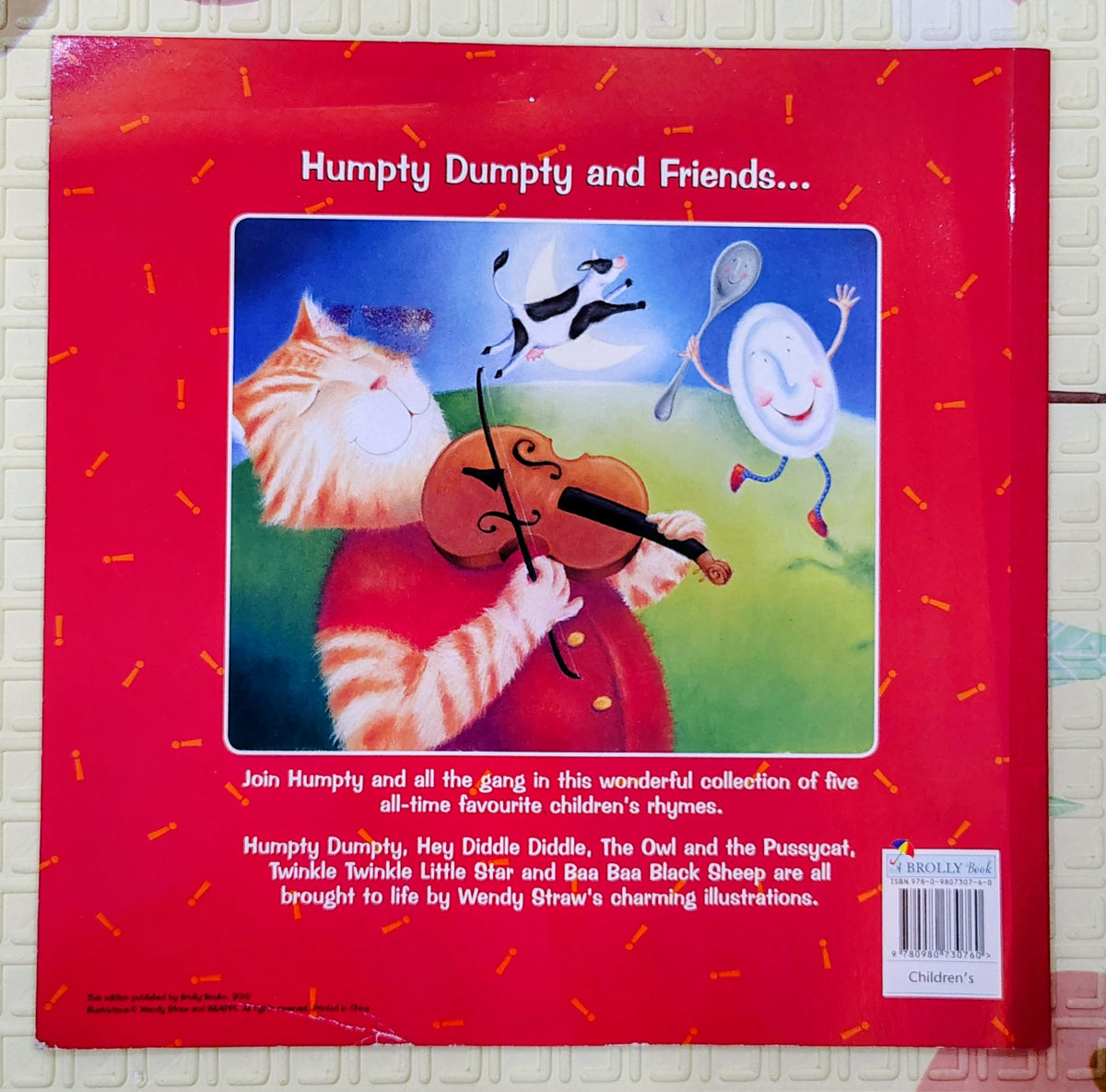 Humpty Dumpty and Friends illustrated by Wendy Straw | 5 Nursery Rhymes