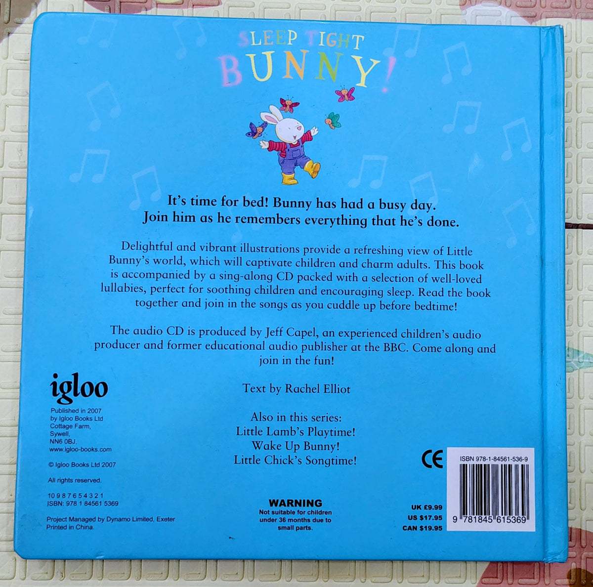 Sleep Tight Bunny! by Rachel Elliot |Bedtime Boardbook