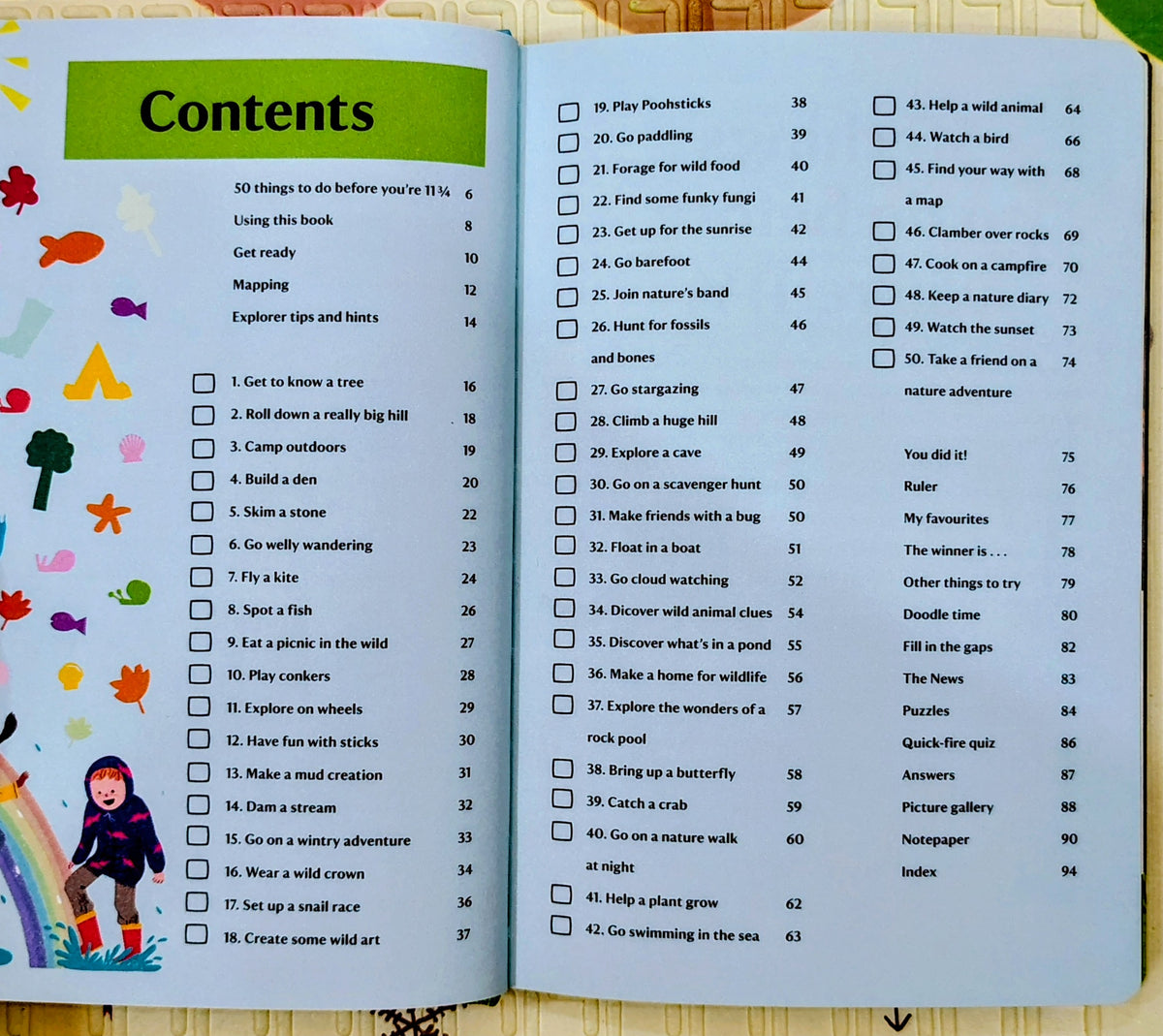 50 Things to Do Before You're 11 3/4 by National Trust | Nosy Crow