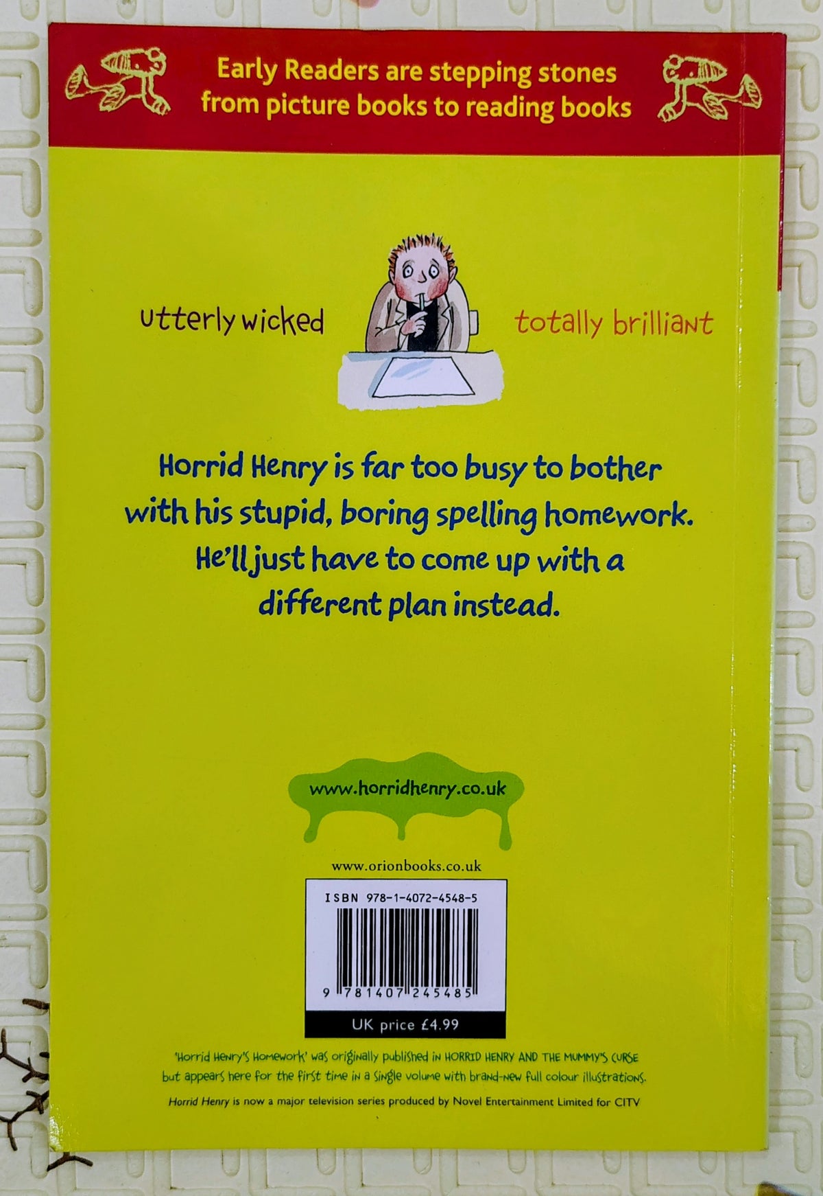 Horrid Henry's Homework by Francesca Simon and Tony Ross | Early Reader