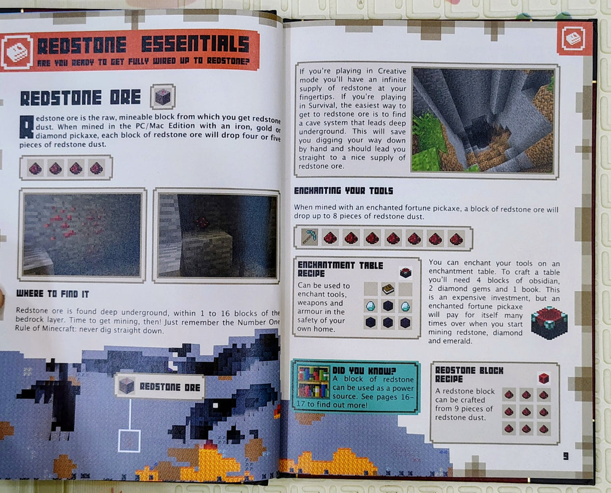 Minecraft Redstone Handbook by Mojang | Egmont | Gaming Guide