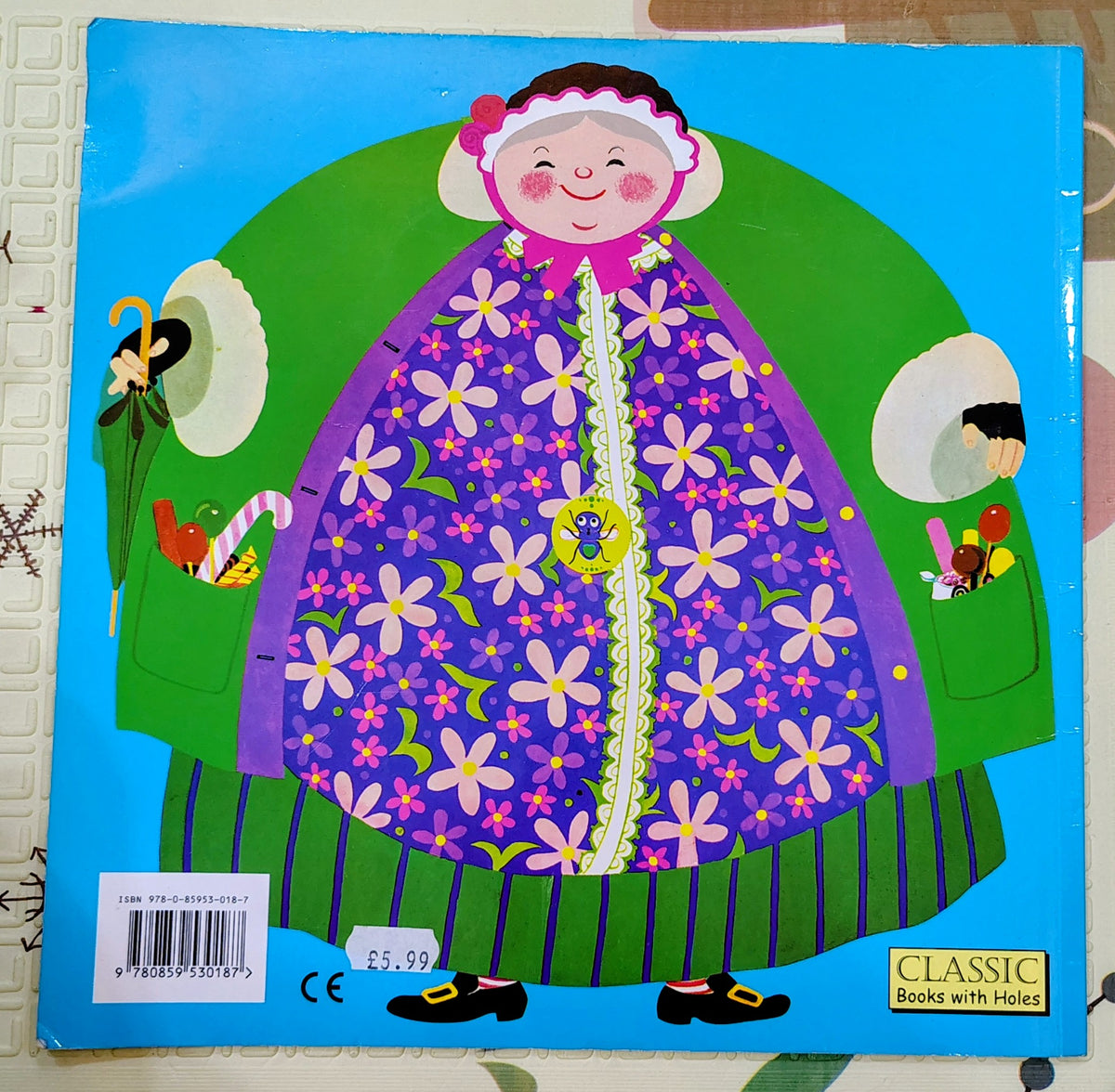 There Was an Old Lady Who Swallowed a Fly by Pam Adams | Classic story with holes