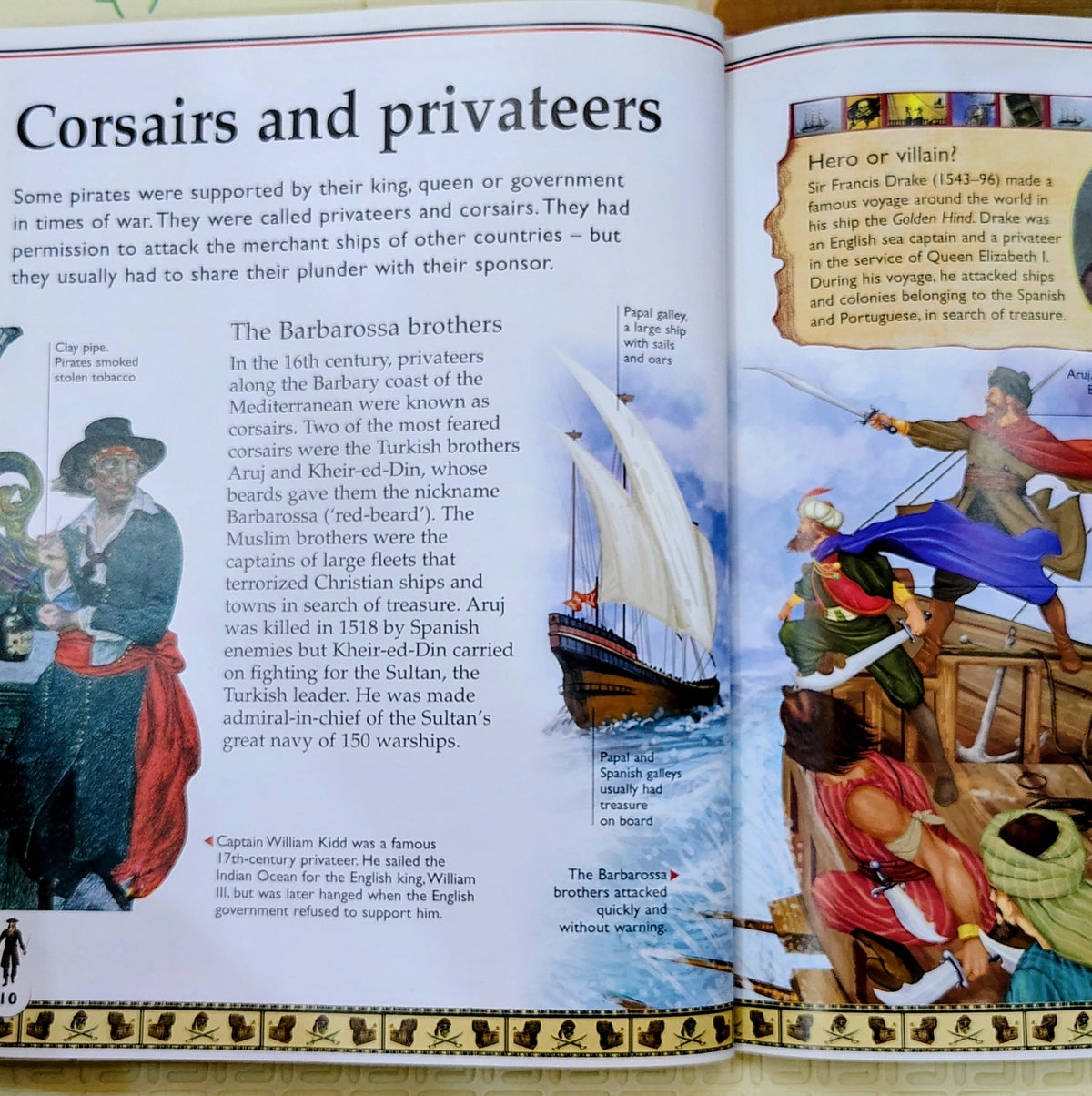 History Crafts Pirates by Franklin Watts | Facts & Craft