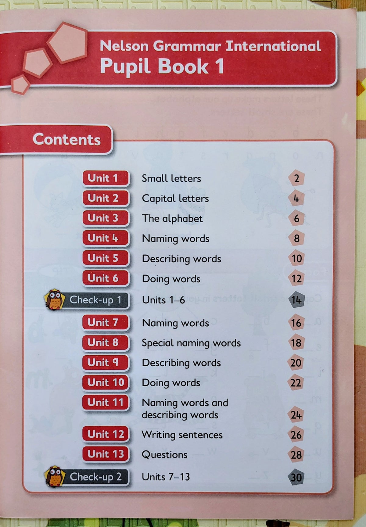 Nelson Grammar International Pupil Book 1 by Wendy Wren and Sarah Lindsay | 5-6 years