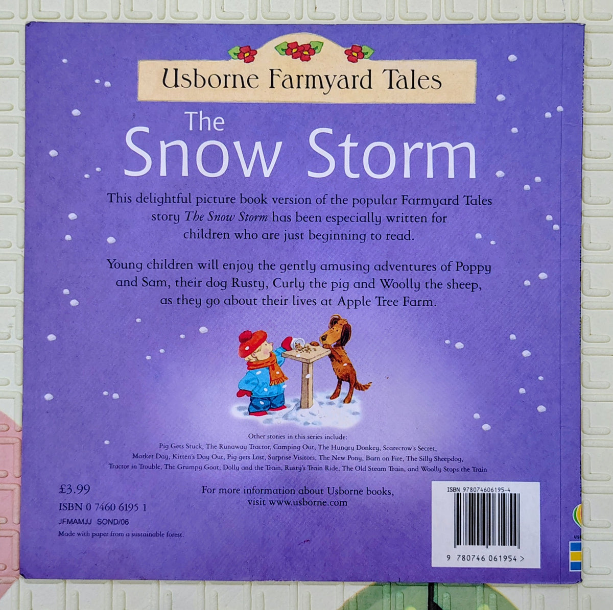 Usborne Farmyard Tales The Snow Storm by Heather Amery & Stephen Cartwright