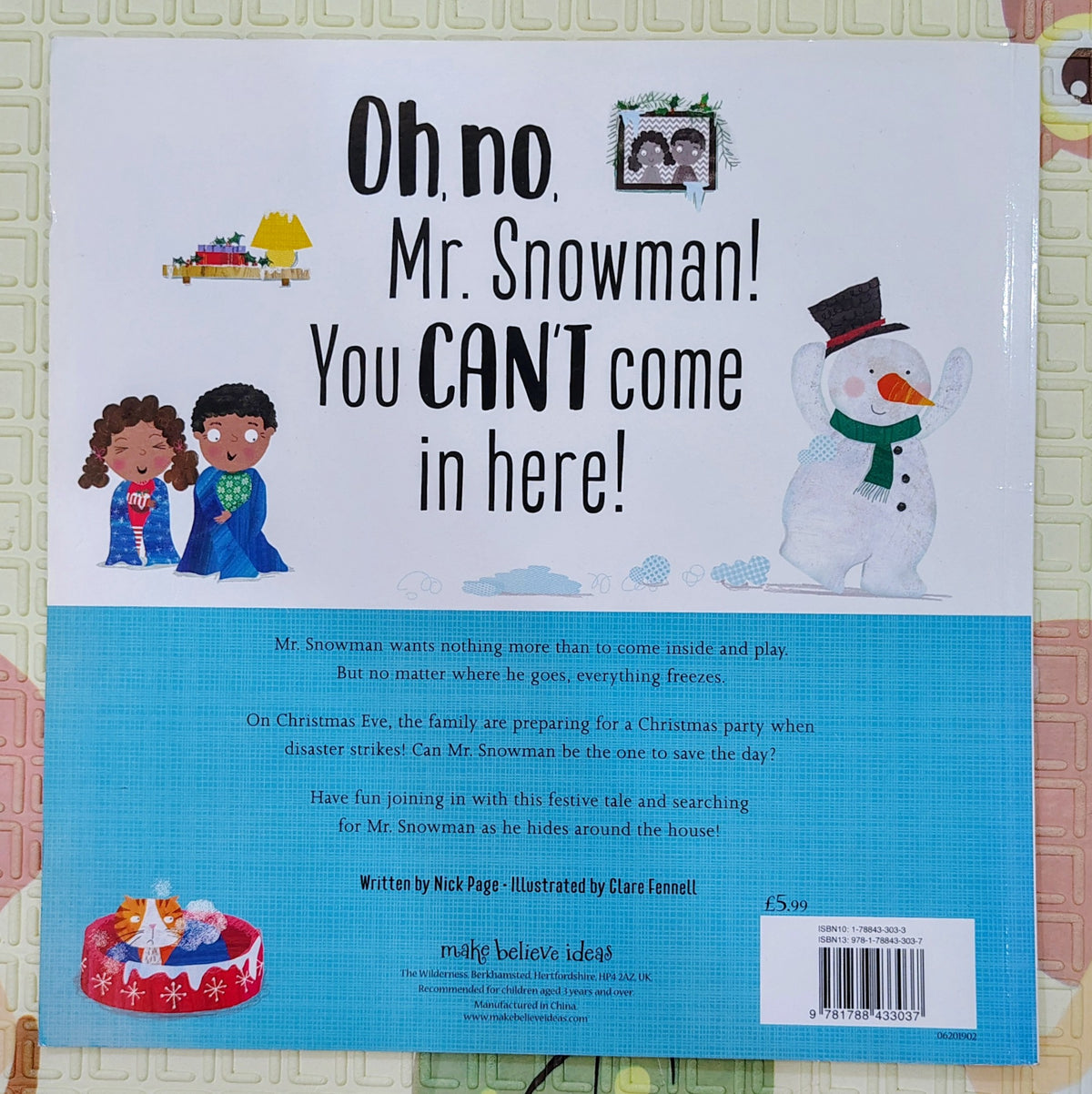 Oh No, Mr. Snowman! by Nick Page and Clare Fennel | Make Believe Ideas