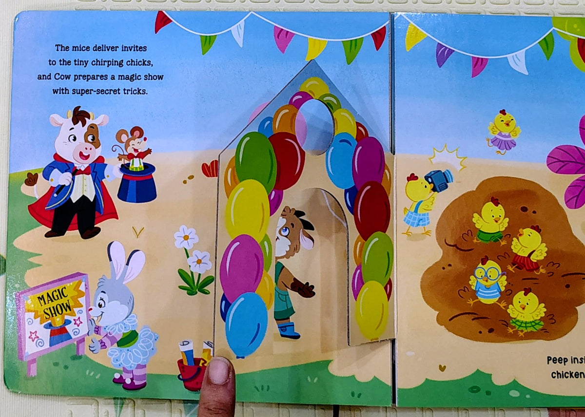 Farm Friends | Peep through Board Book | IglooBooks