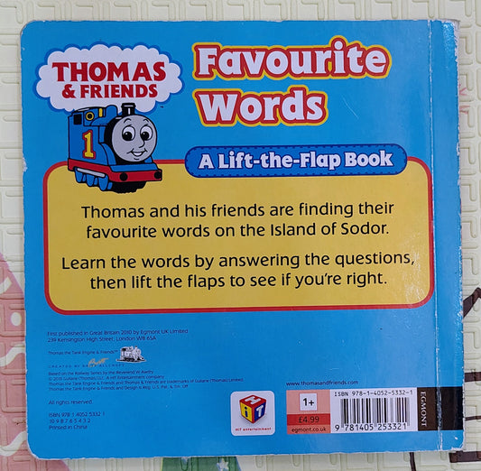 Thomas & Friends Favourite Words | Egmont Lift the Flap