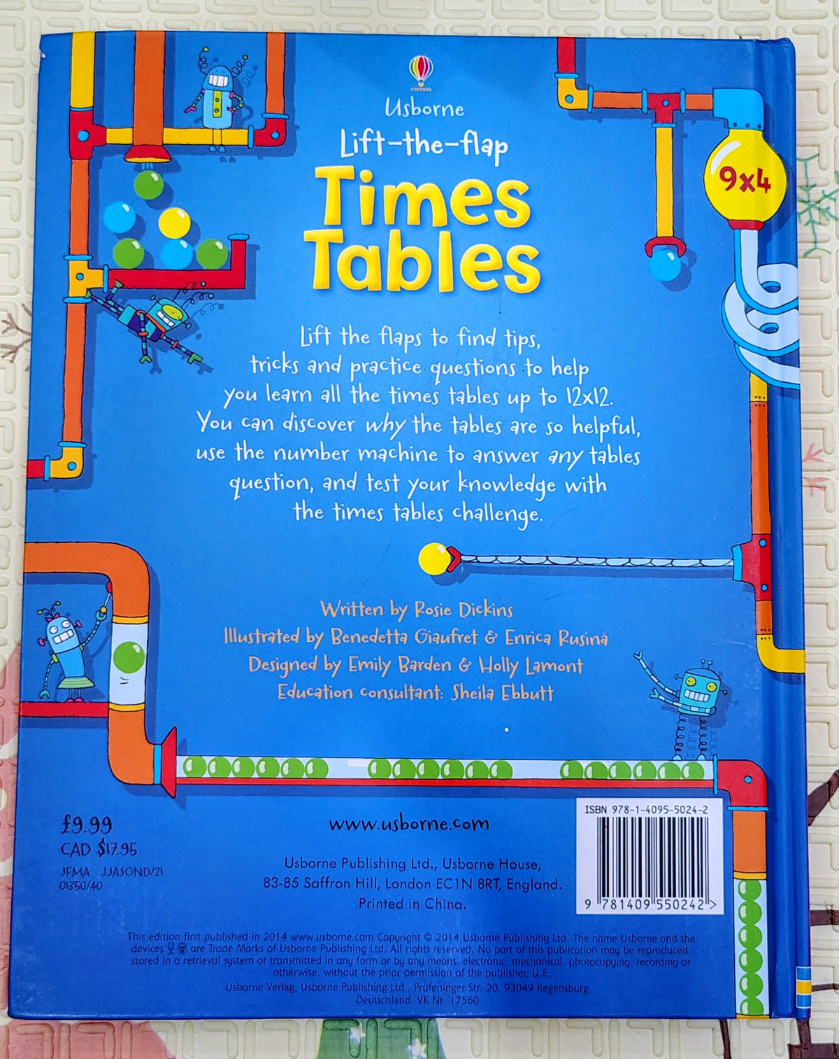 Lift-the-flap Times Tables by Usborne | Over 125 Flaps to Lift
