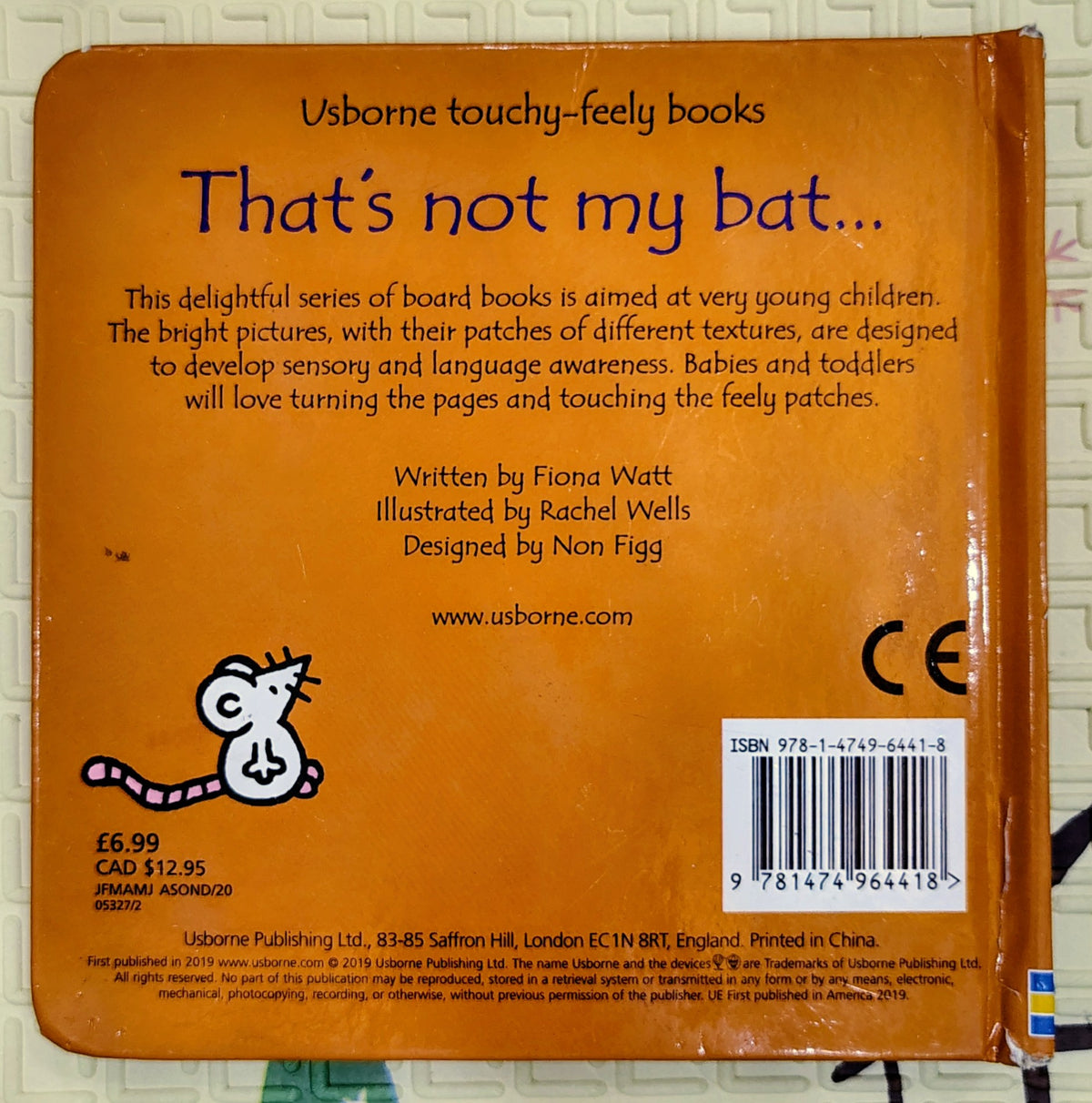 That's not my bat... by Fiona Watt | Usborne Touch and Feel