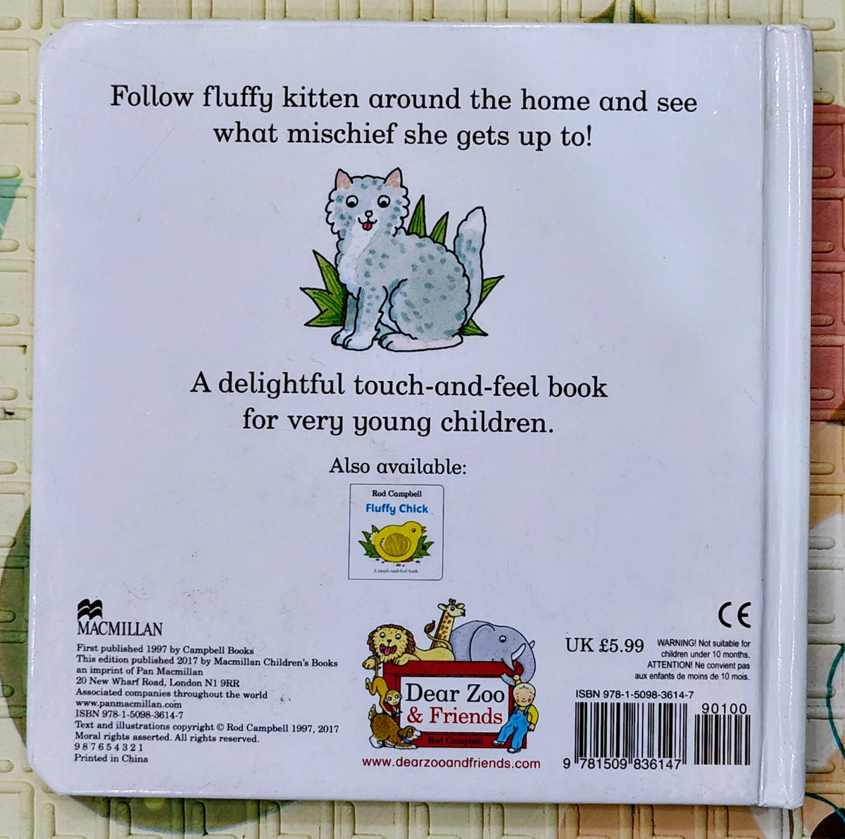 Fluffy Kitten by Rod Campbell | Touch and Feel