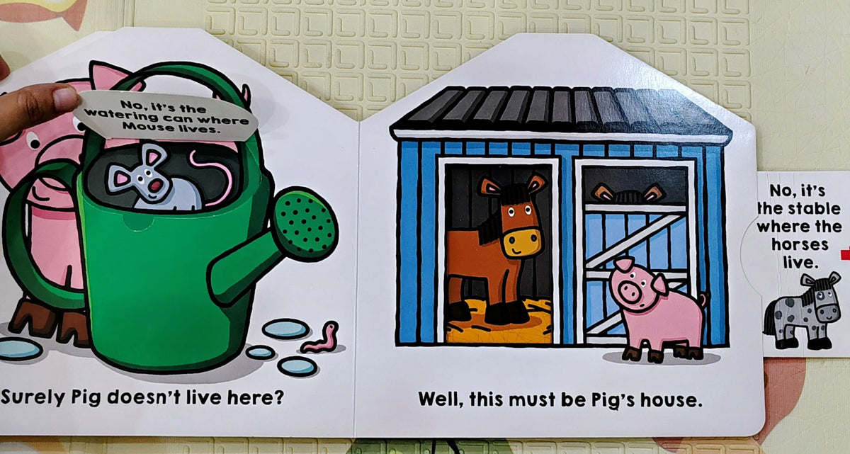 Where Does Pig Live? by Roger Priddy | Search and Find | Flap and Slide