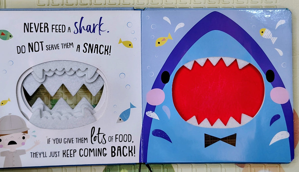 Never Feed a Shark! by Shannon Hays | Make Believe Ideas | Touch and Feel