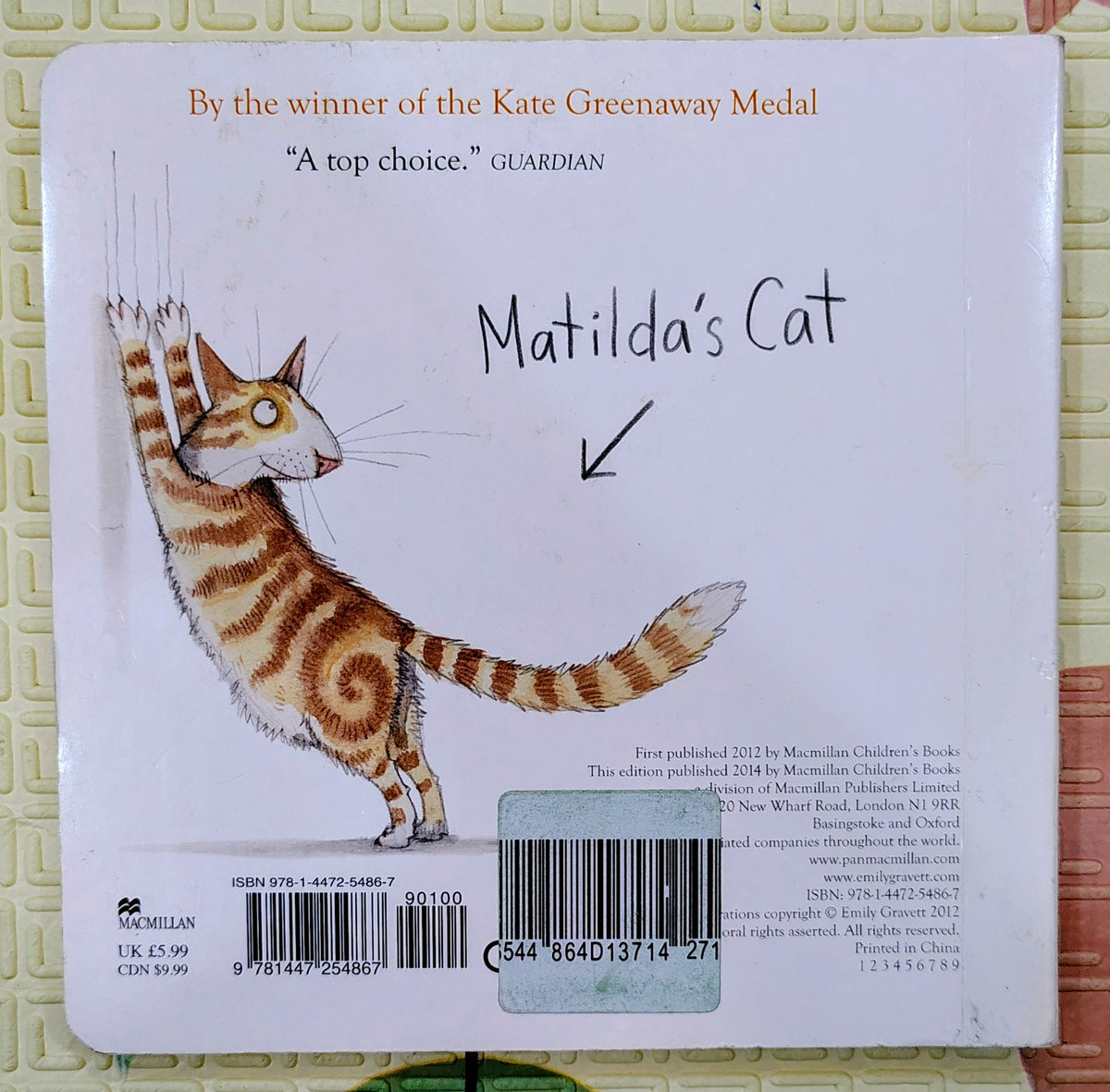 Matilda's Cat by Emily Gravett | Macmillan Boardbook