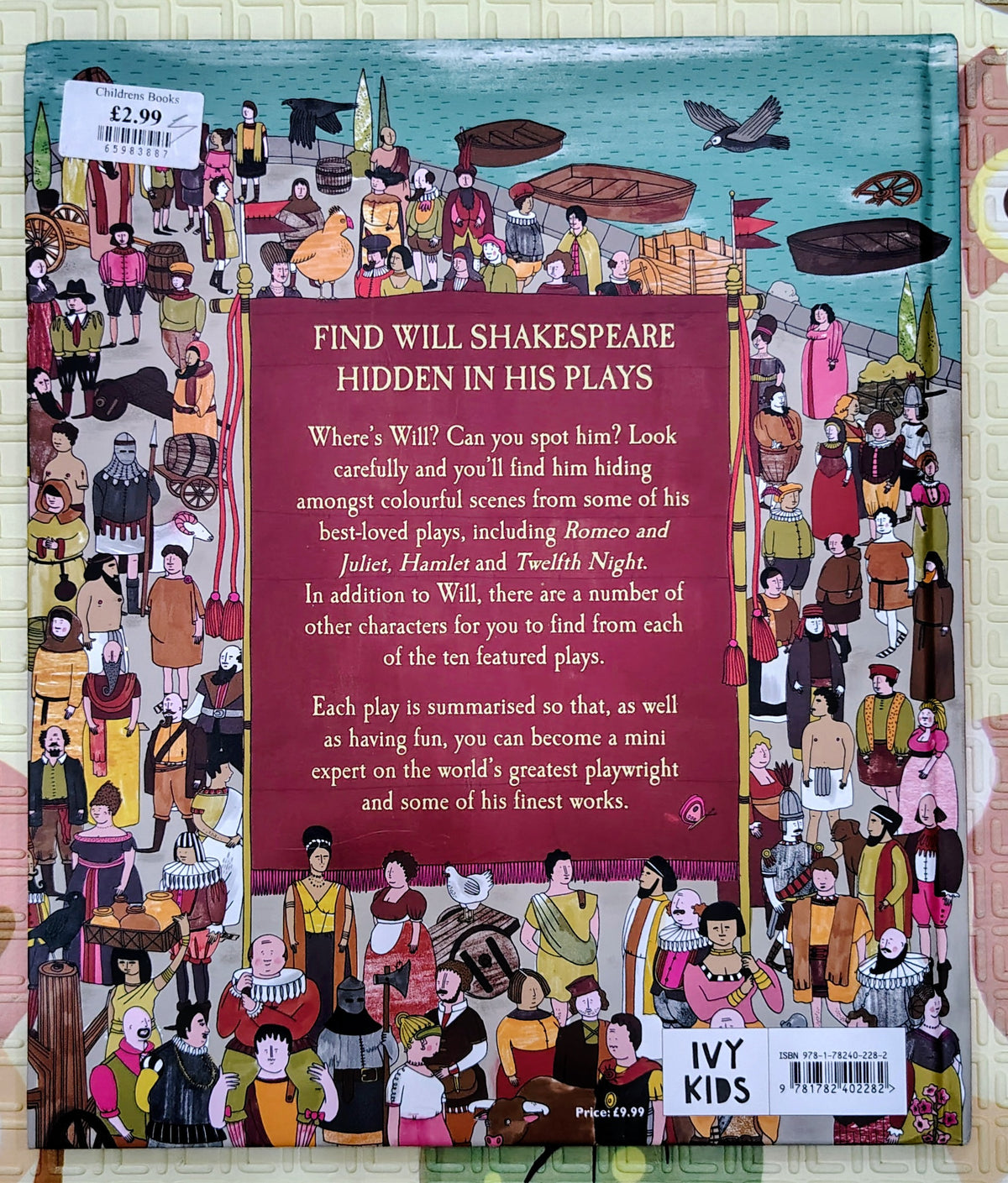 Where's Will? Find Shakespeare Hidden In His Plays by Anna Claibourne | Stories and Search and Find