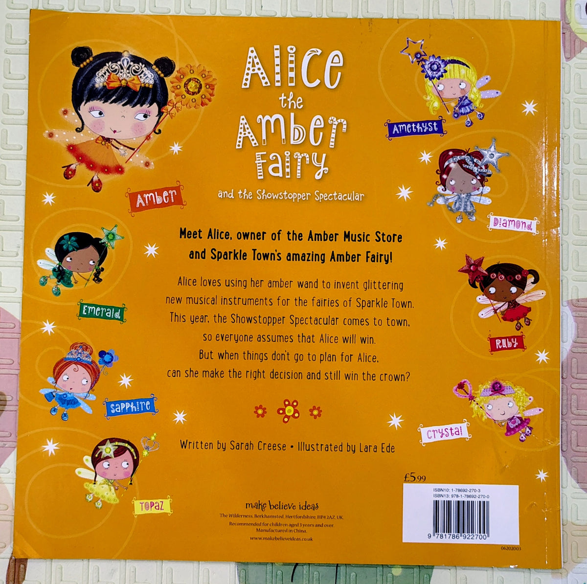 Alice the Amber Fairy and the Showstopper Spectacle by Sparkle Town Fairies