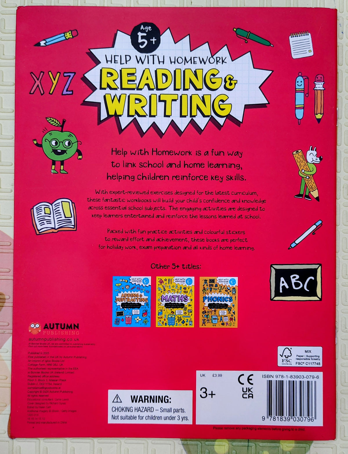 Help with Homework: Reading & Writing by Stage 1 | 5+