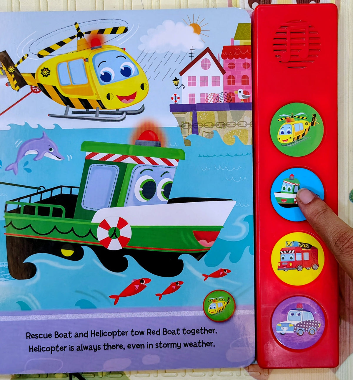 Emergency Vehicles with 4 fun Sounds! | Sound Book