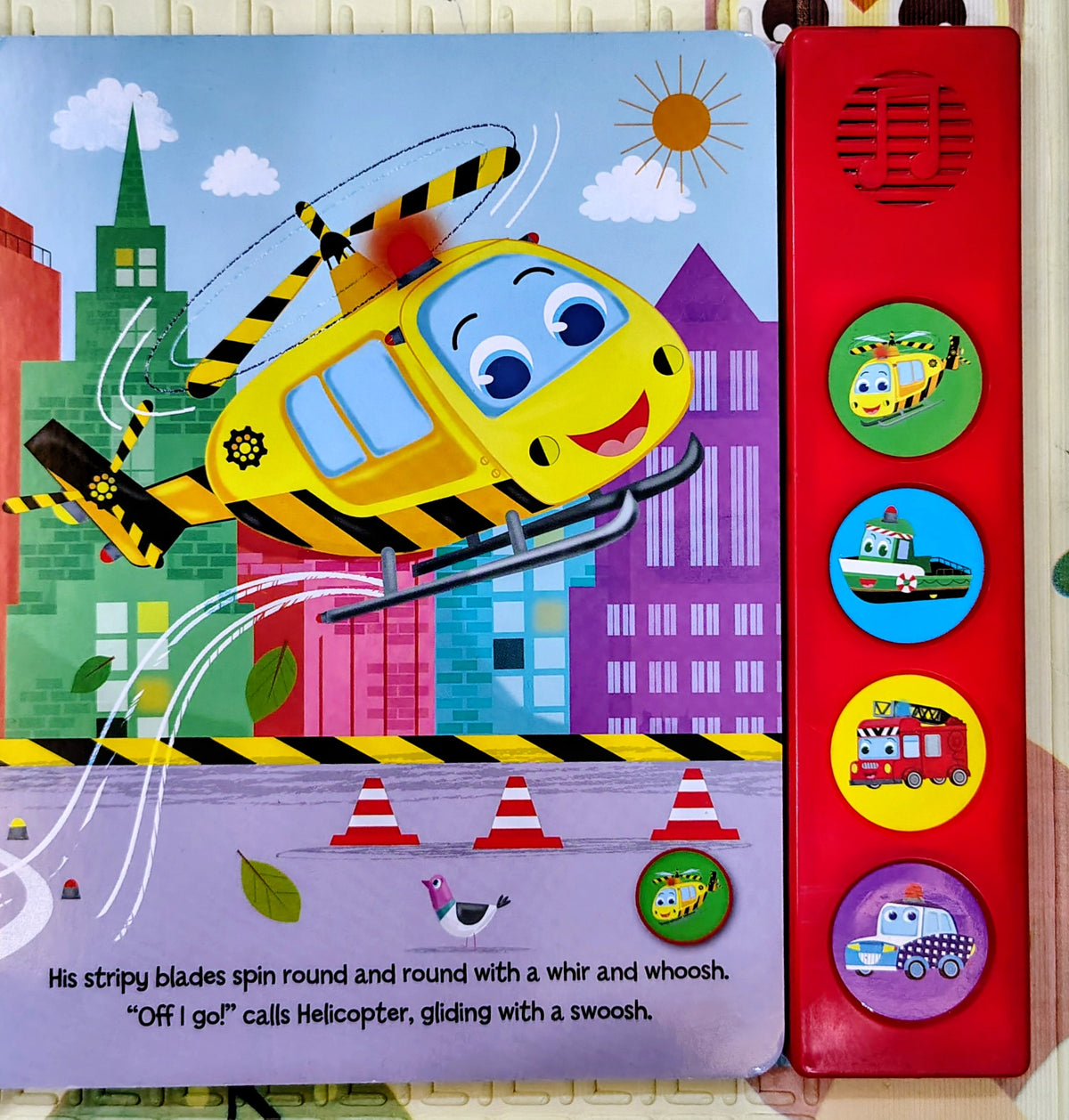 Emergency Vehicles with 4 fun Sounds! | Sound Book