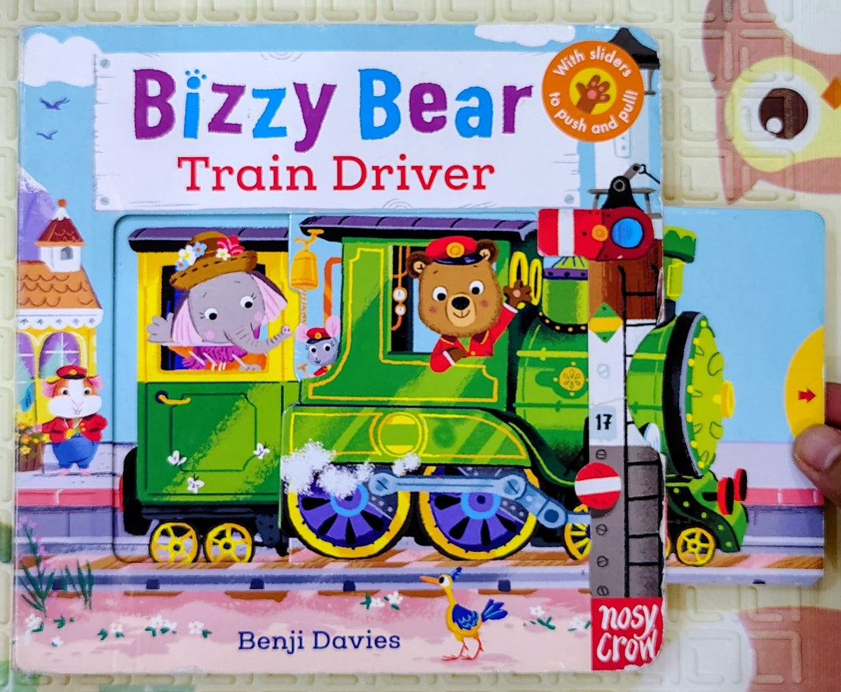 Bizzy Bear Train Driver by Benji Davies | Push Pull Slide | Nosy Crow
